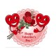 ZuHVal Foaie zahar Happy Valentines 29x20cm